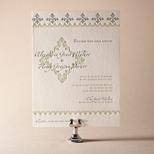 'Sonnet Letterpress Invitation Design Small'