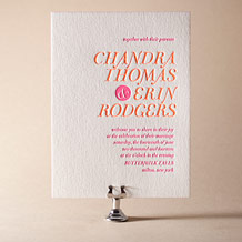 'Storybook Romance Letterpress Invitation Design Small'