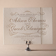 'Studebaker Letterpress Invitation Design Small'