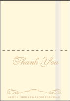 Studebaker Letterpress Thank You Card Fold Design Small
