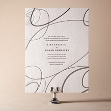 'Surya Letterpress Invitation Design Small'