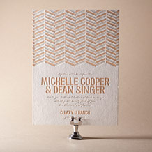 'Sweet Lorna Letterpress Invitation Design Small'
