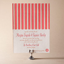 'Sweet Summer Letterpress Invitation Design Small'