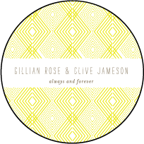 Tapestry Letterpress Coaster Design Small