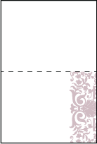 Tasha Letterpress Placecard Fold Design Small
