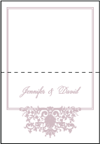 Tasha Letterpress Thank You Card Fold Design Small