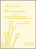 Thrive Letterpress Menu Design Small