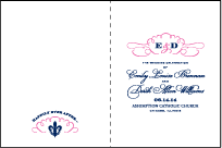 Traditional Script Letterpress Program Design Small