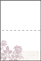 Tuileries Letterpress Placecard Fold Design Small
