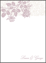 Tuileries Letterpress Thank You Card Flat Design Small
