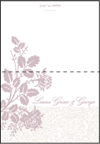 Tuileries Letterpress Thank You Card Fold Design Small