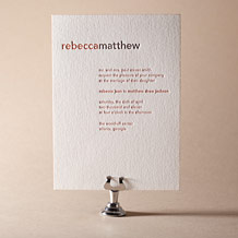 'Union Letterpress Invitation Design Small'