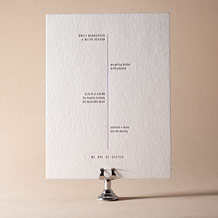 Unique Minimes Letterpress Invitation Design Small