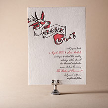 'Urban Ink Letterpress Invitation Design Small'
