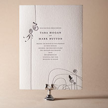 'Urbanity Letterpress Invitation Design Small'