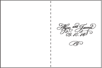 Victoria Calligraphy Letterpress Program Design Small