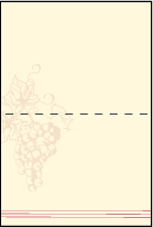 Vineyard Letterpress Placecard Fold Design Small