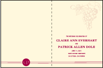 Vineyard Letterpress Program Design Small