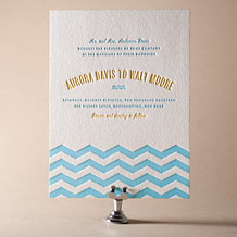 'Vintage Beach Letterpress Invitation Design Small'