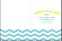 Vintage Beach Letterpress Program Design Small