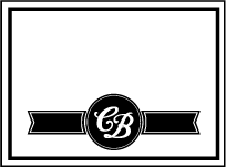 Vintage Charm Letterpress Favor Card Design Small