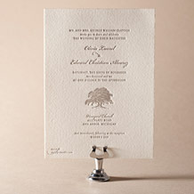 'Walden Letterpress Invitation Design Small'
