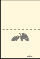 Walden Letterpress Placecard Fold Design Small