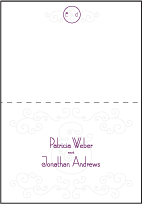 Weber Letterpress Thank You Card Fold Design Small