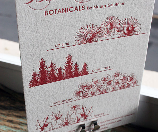 Botanicals Letterpress Wedding Invitation