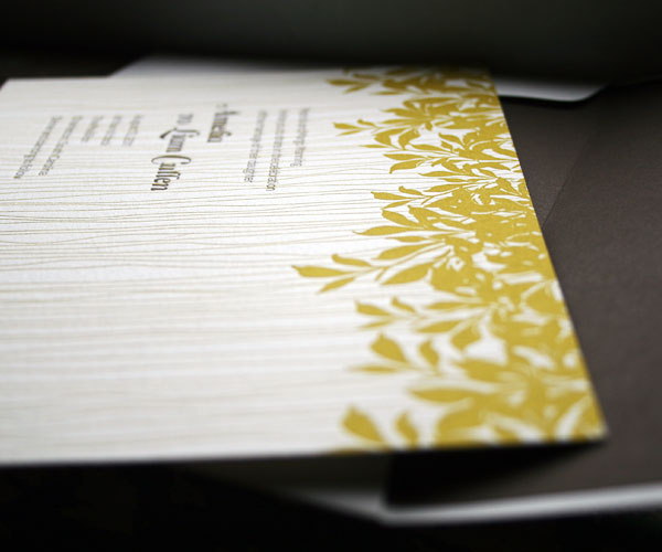 Canopy Letterpress Wedding Invitation 7