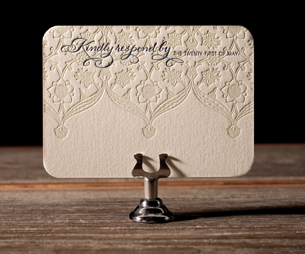 Connemara Letterpress Wedding Invitation 2