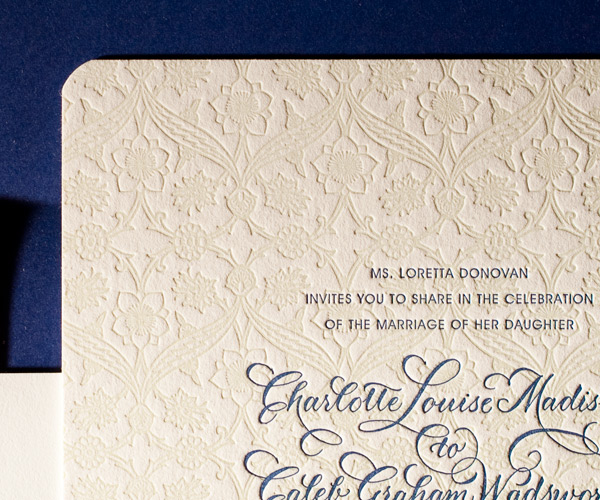 Connemara Letterpress Wedding Invitation 3