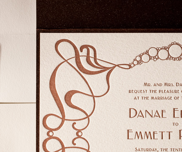 Emile Letterpress Wedding Invitation 3