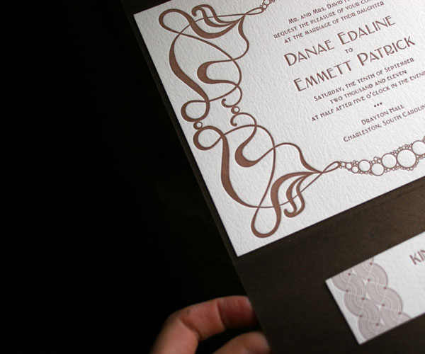 Emile Letterpress Wedding Invitation 6