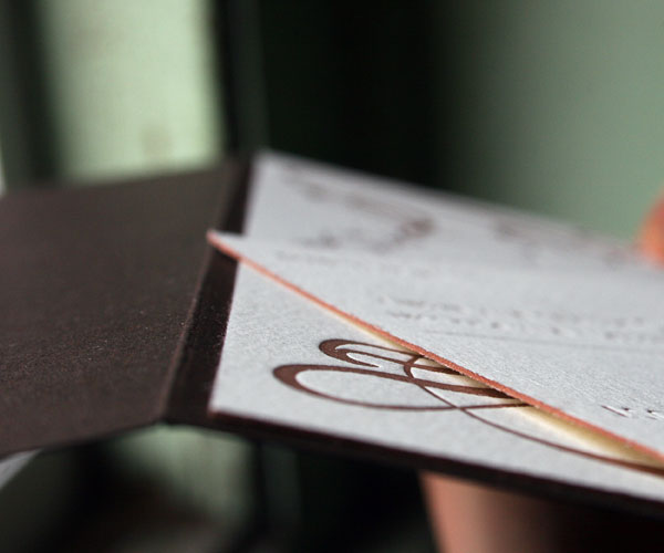Emile Letterpress Wedding Invitation 7