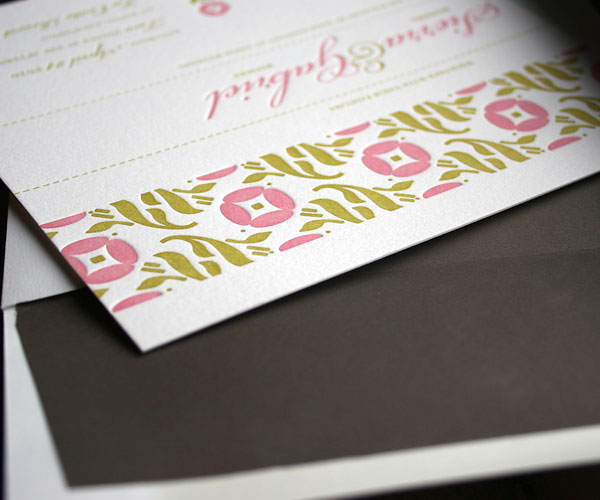 Erra Letterpress Wedding Invitation 3