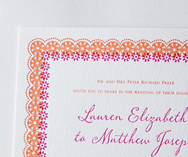 Esperanza Letterpress Wedding Invitation 3