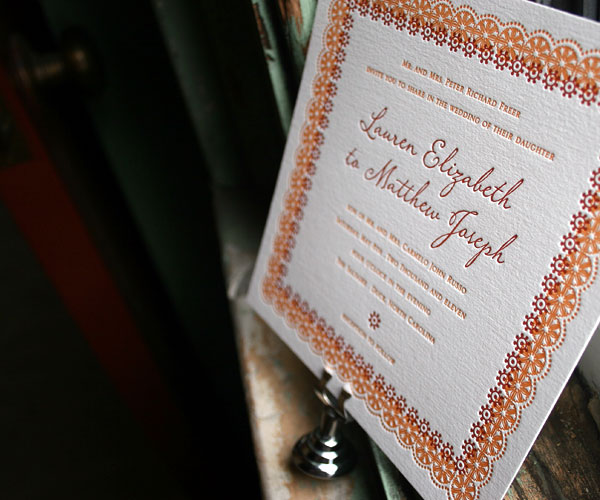 Esperanza Letterpress Wedding Invitation 5