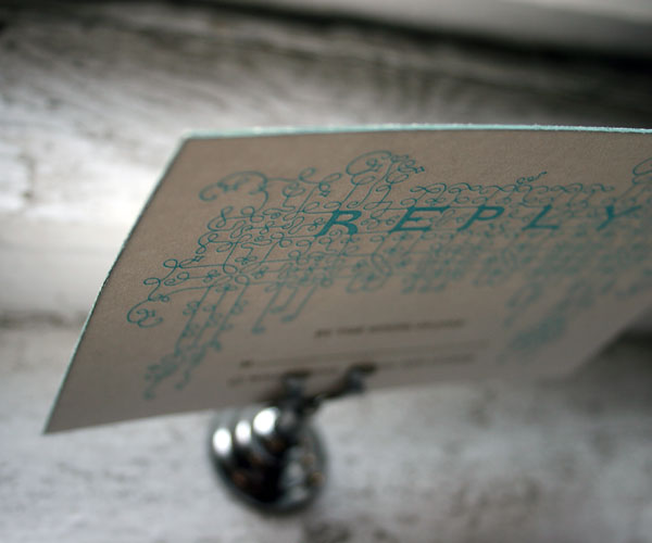 Exuberance Letterpress Wedding Invitation 4