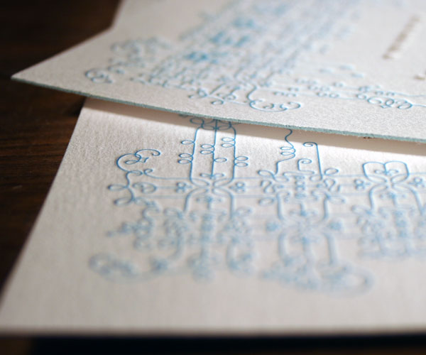 Exuberance Letterpress Wedding Invitation 5