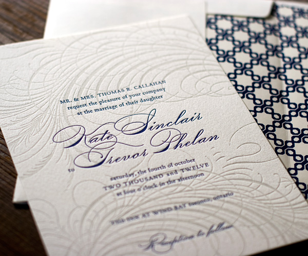 Guild Letterpress Wedding Invitation