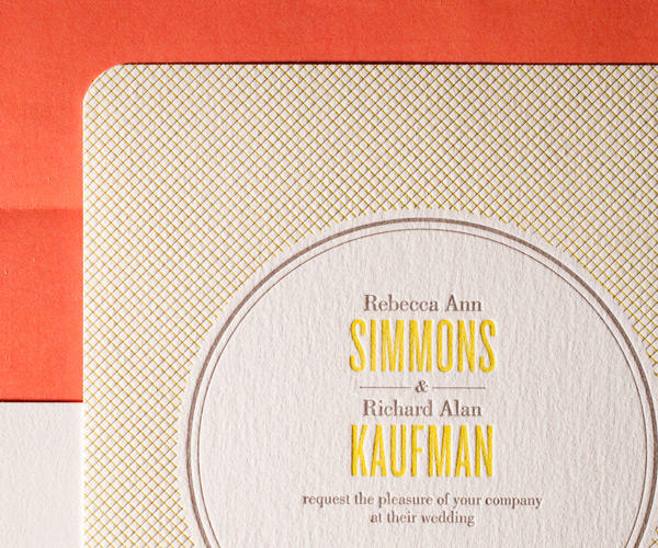Harper Letterpress Wedding Invitation 3