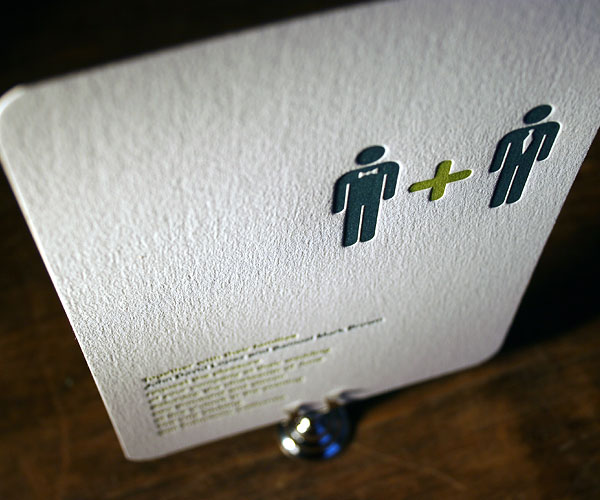 Iconic Mm Letterpress Wedding Invitation 4