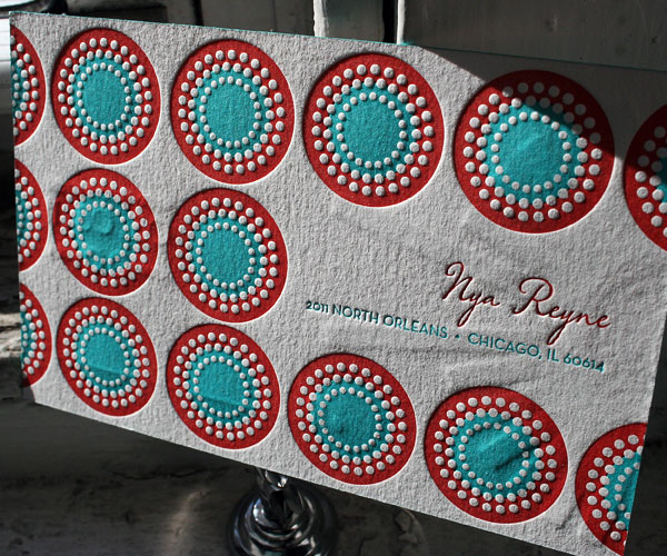 Joy Letterpress Wedding Invitation 3