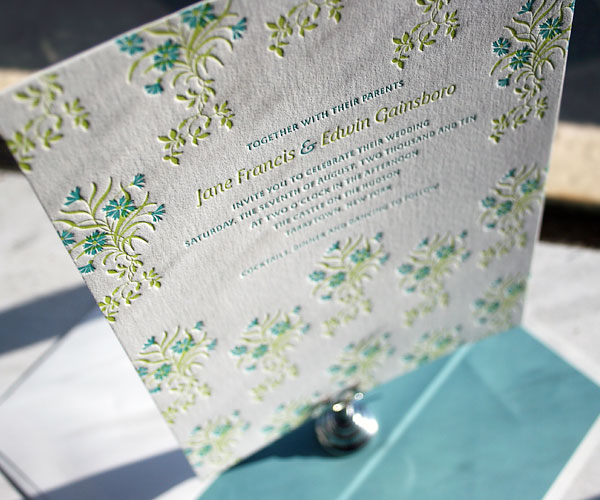 Linnea Letterpress Wedding Invitation