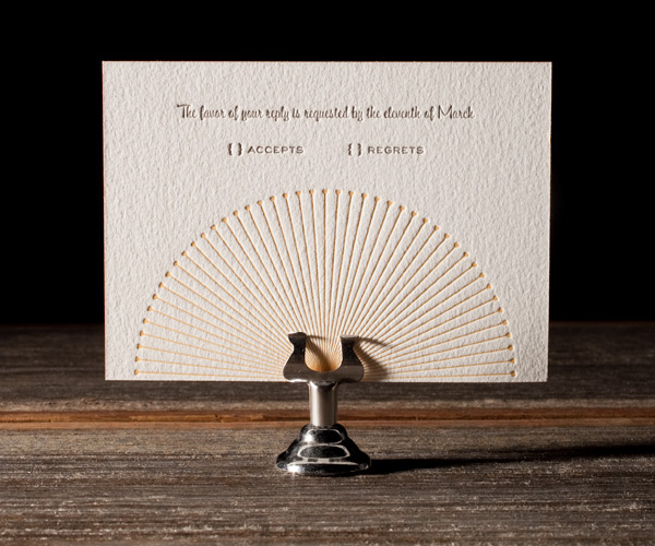 Lumos Letterpress Wedding Invitation 2