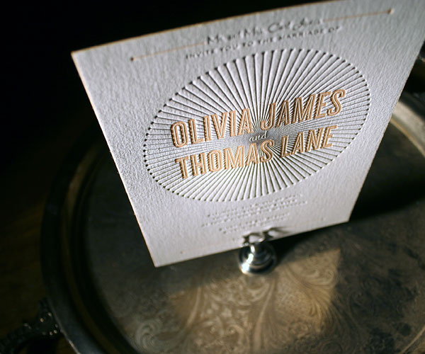 Lumos Letterpress Wedding Invitation 4