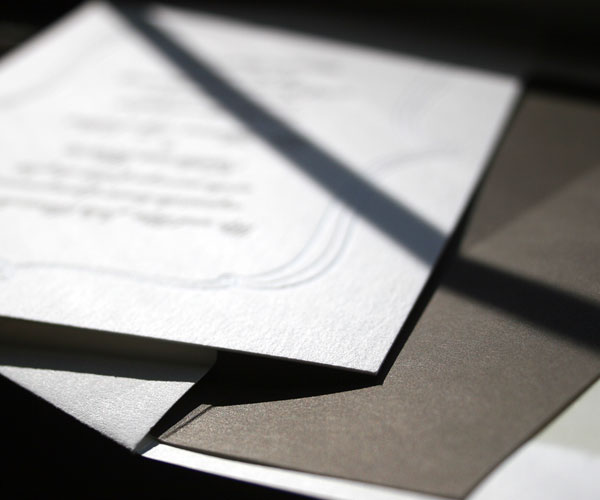 Marie Letterpress Wedding Invitation 3