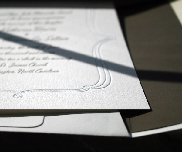Marie Letterpress Wedding Invitation 5