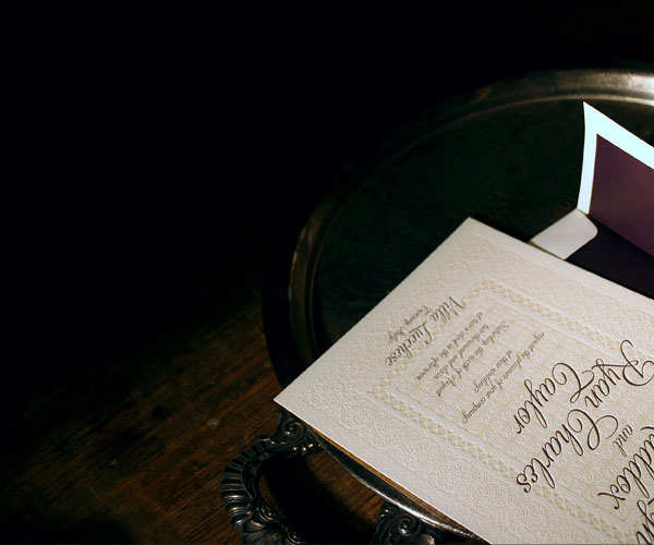 Medley Letterpress Wedding Invitation 4
